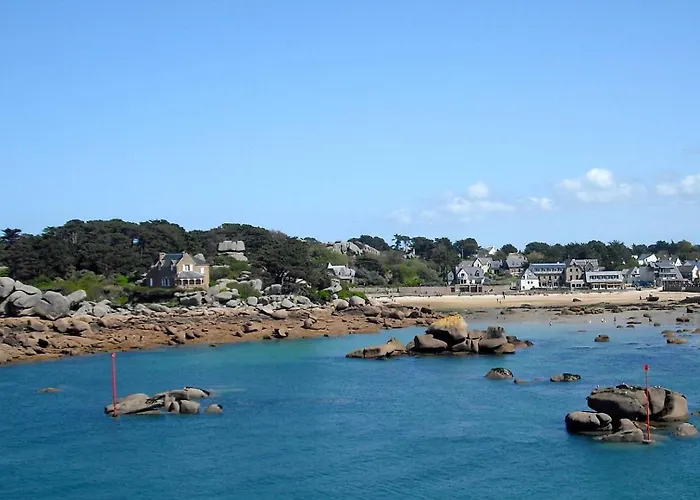 Maison avec WIFI, à 100m de la plage à Ploumanac\'h en PERROS-GUIREC - Réf 345